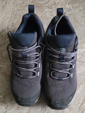 Merrell Men's Gray and Navy Trail Running Shoes